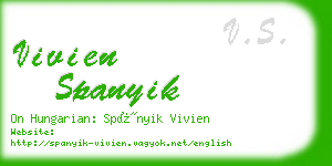 vivien spanyik business card